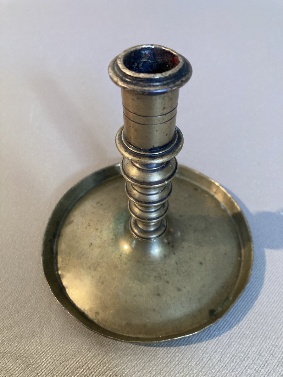 17th-century Flemish Candlestick.-photo-3