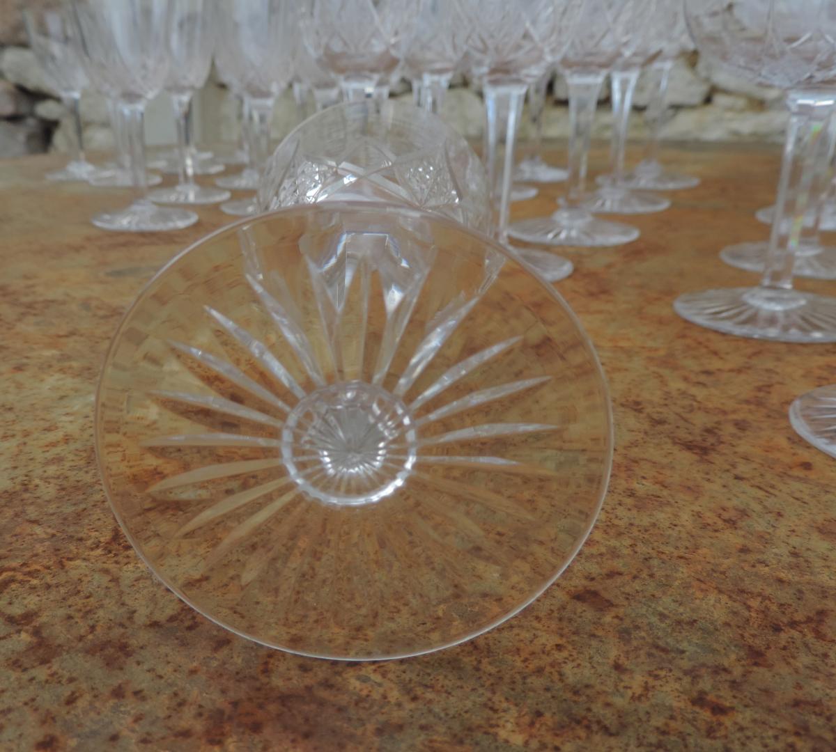 Baccarat Service De Verres/carafe En Cristal Mod&egrave;le &Eacute;pron-photo-1