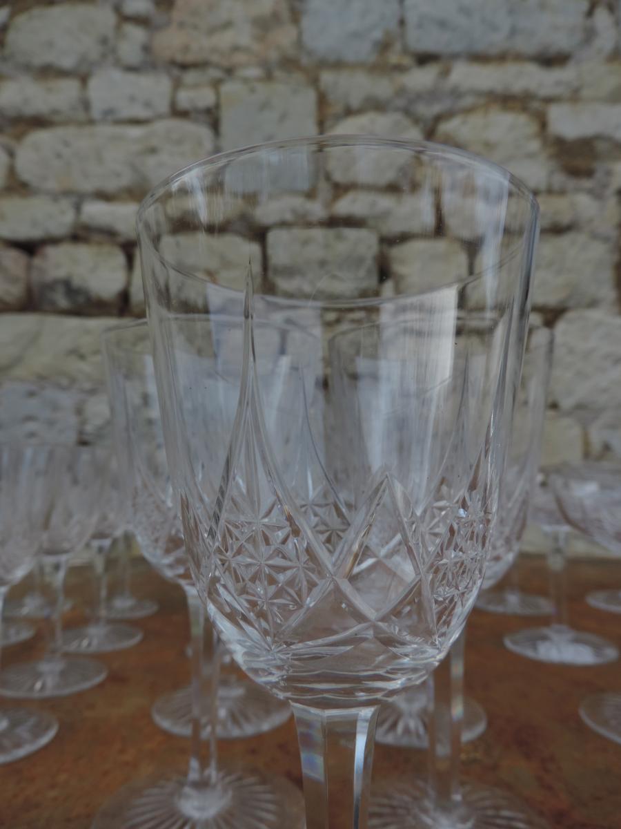 Baccarat Service De Verres/carafe En Cristal Mod&egrave;le &Eacute;pron-photo-3
