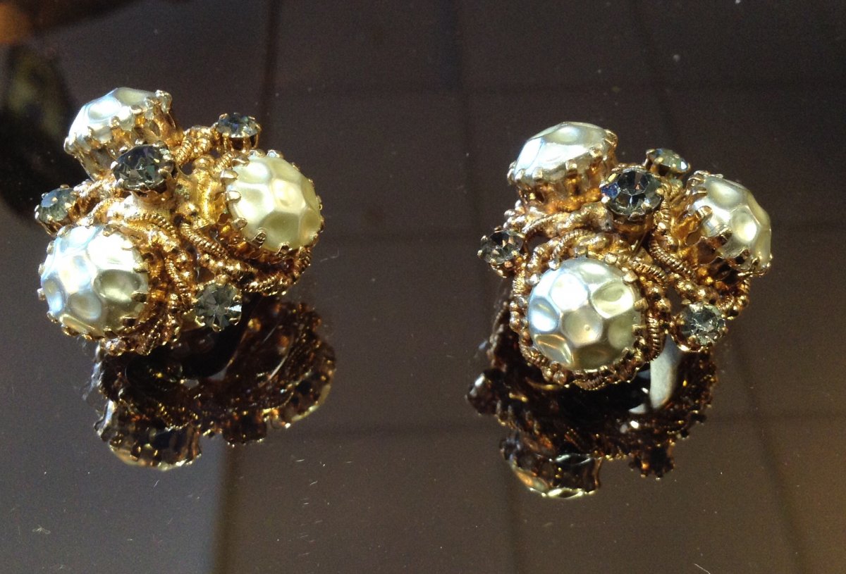 Paire De Boucles d'Oreilles Vintage.