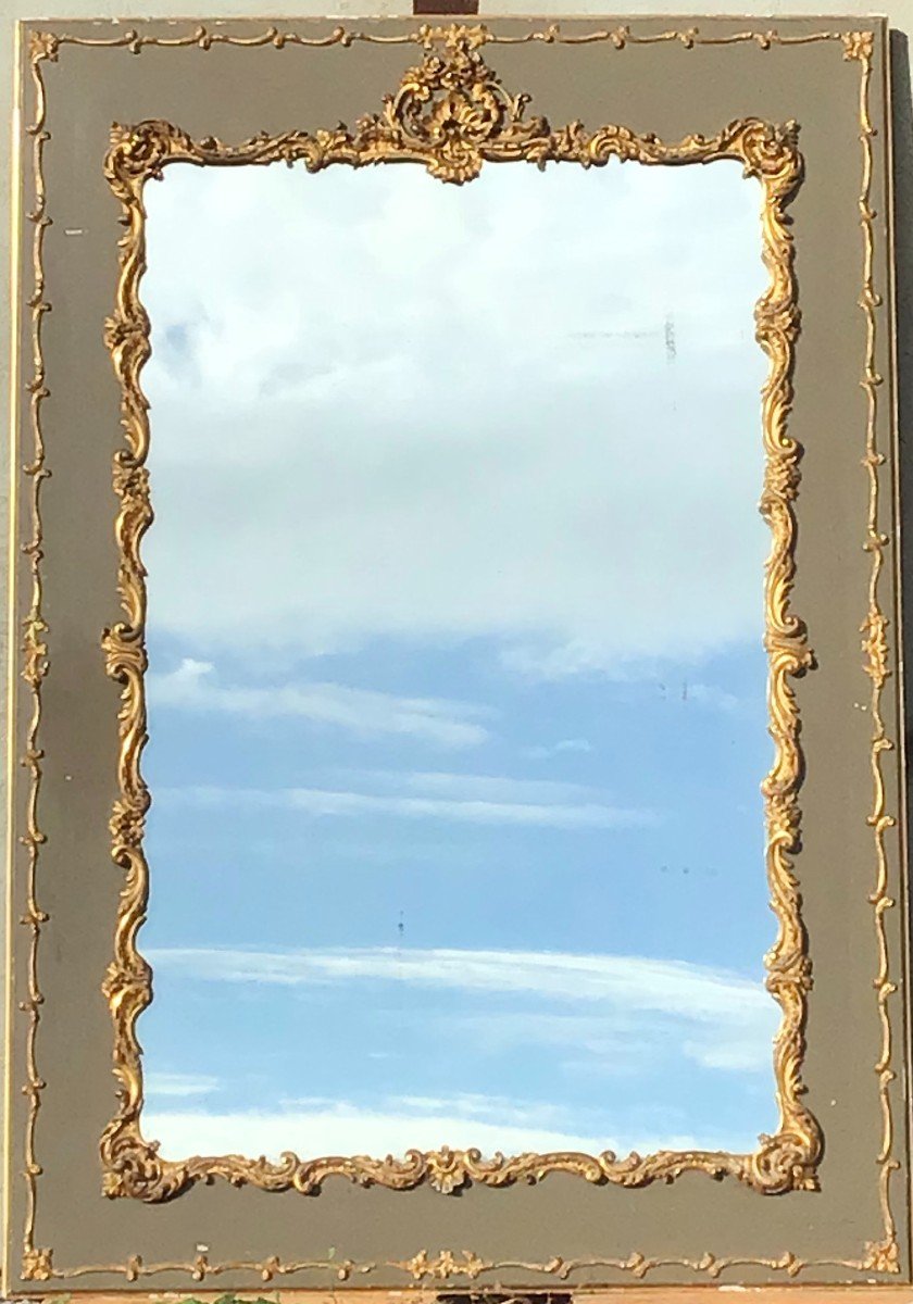 Louis XV Woodwork Mirror-photo-2