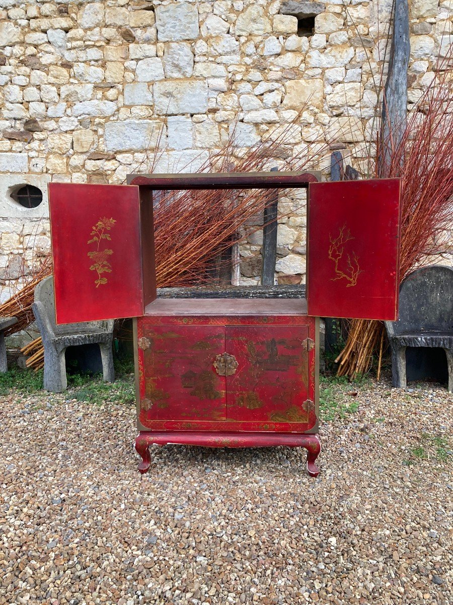 Lacquered Chinese Cabinet-photo-5