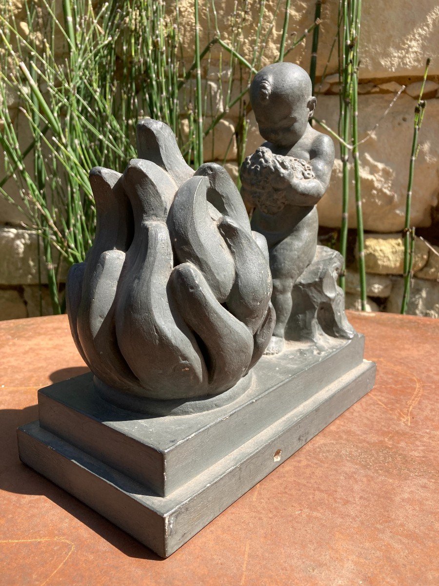 Raffour Raymond 1901-1988 Terracotta Sculpture-photo-3