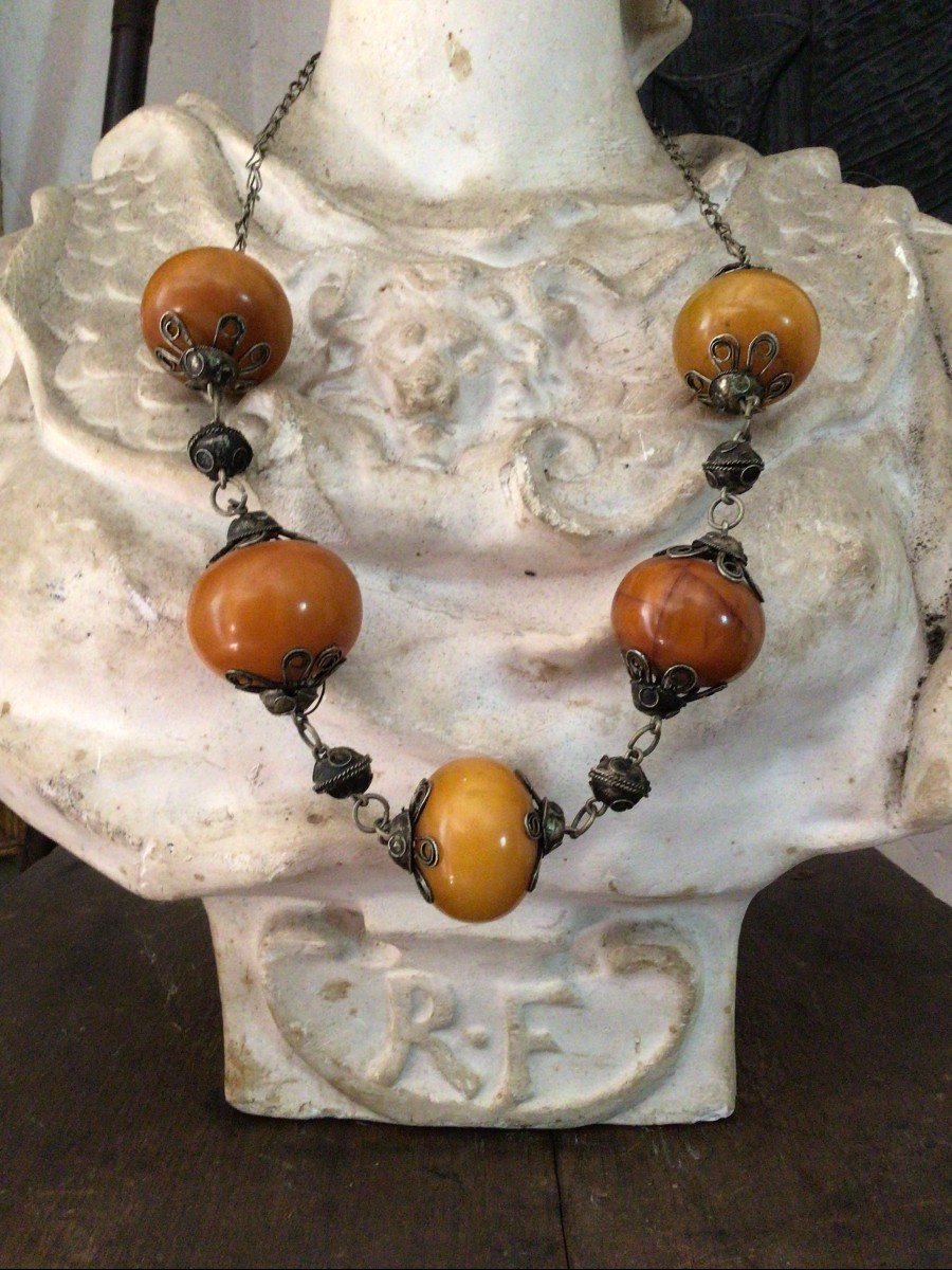 Nineteenth Morocco Amber Necklace-photo-2