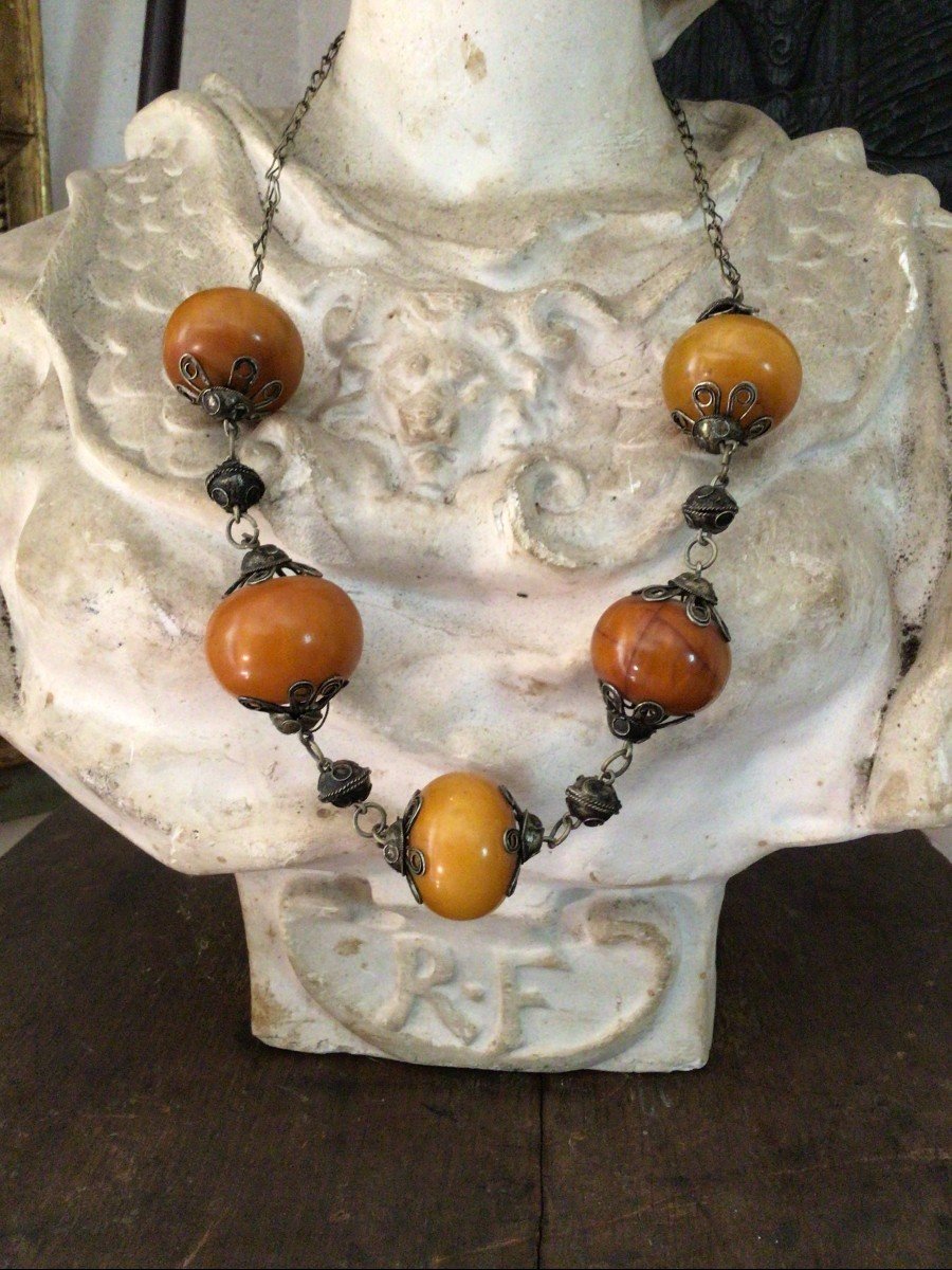 Nineteenth Morocco Amber Necklace-photo-2