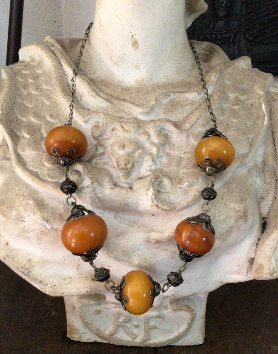 Nineteenth Morocco Amber Necklace