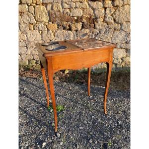 Mailfert Transition Style Walnut Cooler Table.