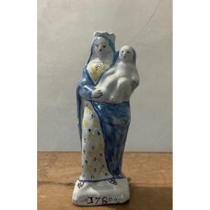 Vierge d'accouchée Nevers datée "1780".