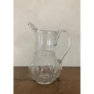 Pichet Normand en verre soufflé XIXème