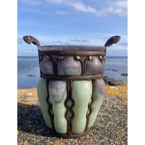 Daum And Majorelle Vase