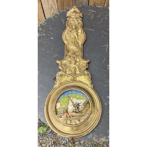 Animated Pendulum Clock With A Comtoise Ship Theme