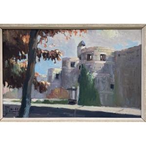 Jean Marec (1901–1972). The Château d'Angers, As Seen From The Drawbridge.
