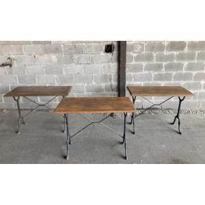 1900s Bistro Tables - Set Of 3.