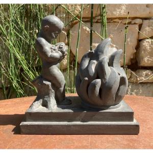 Raffour Raymond 1901-1988 Sculpture Terre Cuite