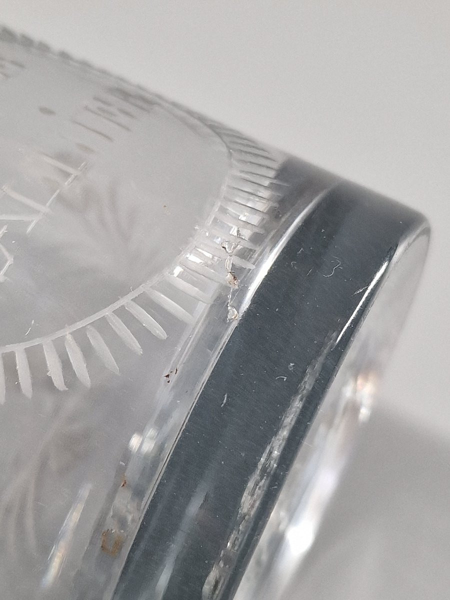 Gobelet patronymique en verre - Normandie, Tanville, début du XIXème siècle-photo-6