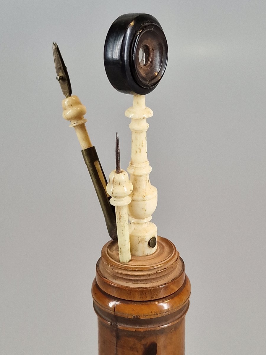 Loupe d'entomologiste en buis - XIXème siècle-photo-2