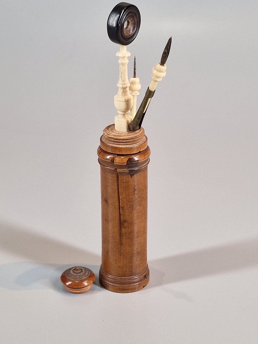 Loupe d'entomologiste en buis - XIXème siècle-photo-3