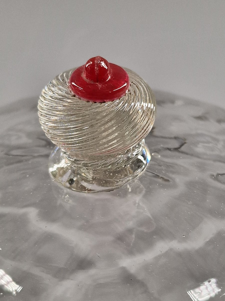 Glass Jam Cupboard With Gadrooned Decoration - Orléans, Follower Of Bernard Perrot, 18th Century-photo-4