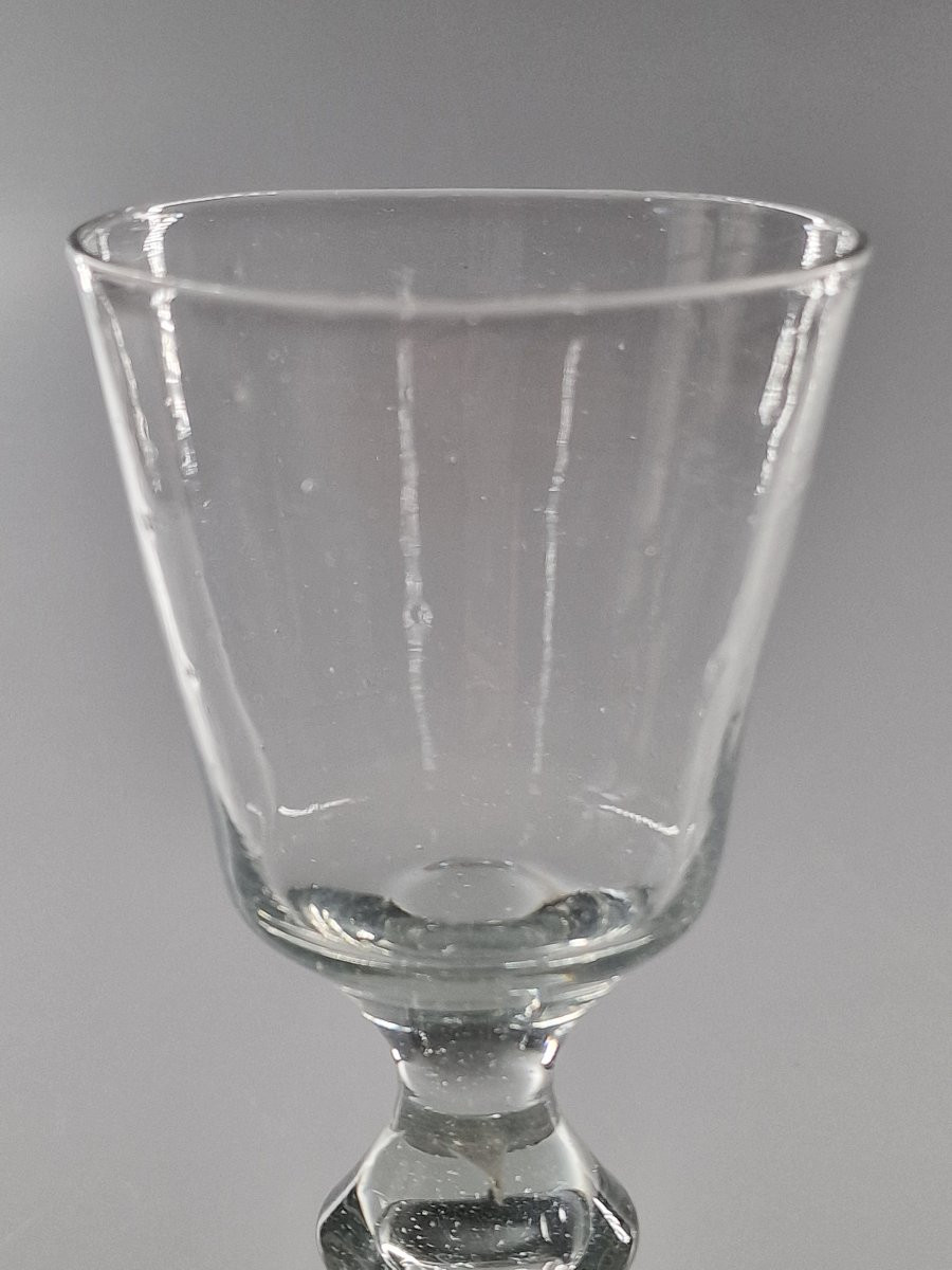 Grand verre dit bourguignon en verre soufflé - XVIIIe siècle-photo-4