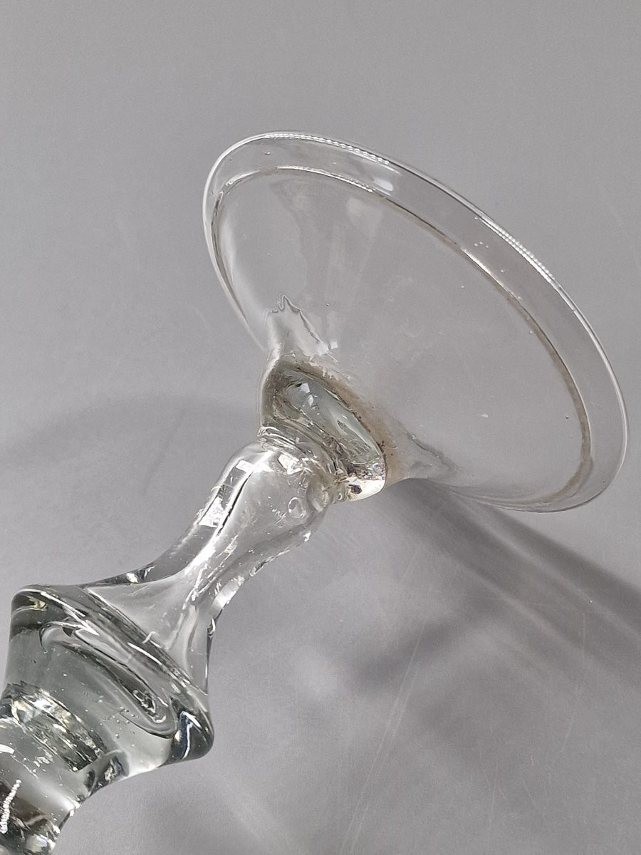 Grand verre dit bourguignon en verre soufflé - XVIIIe siècle-photo-6