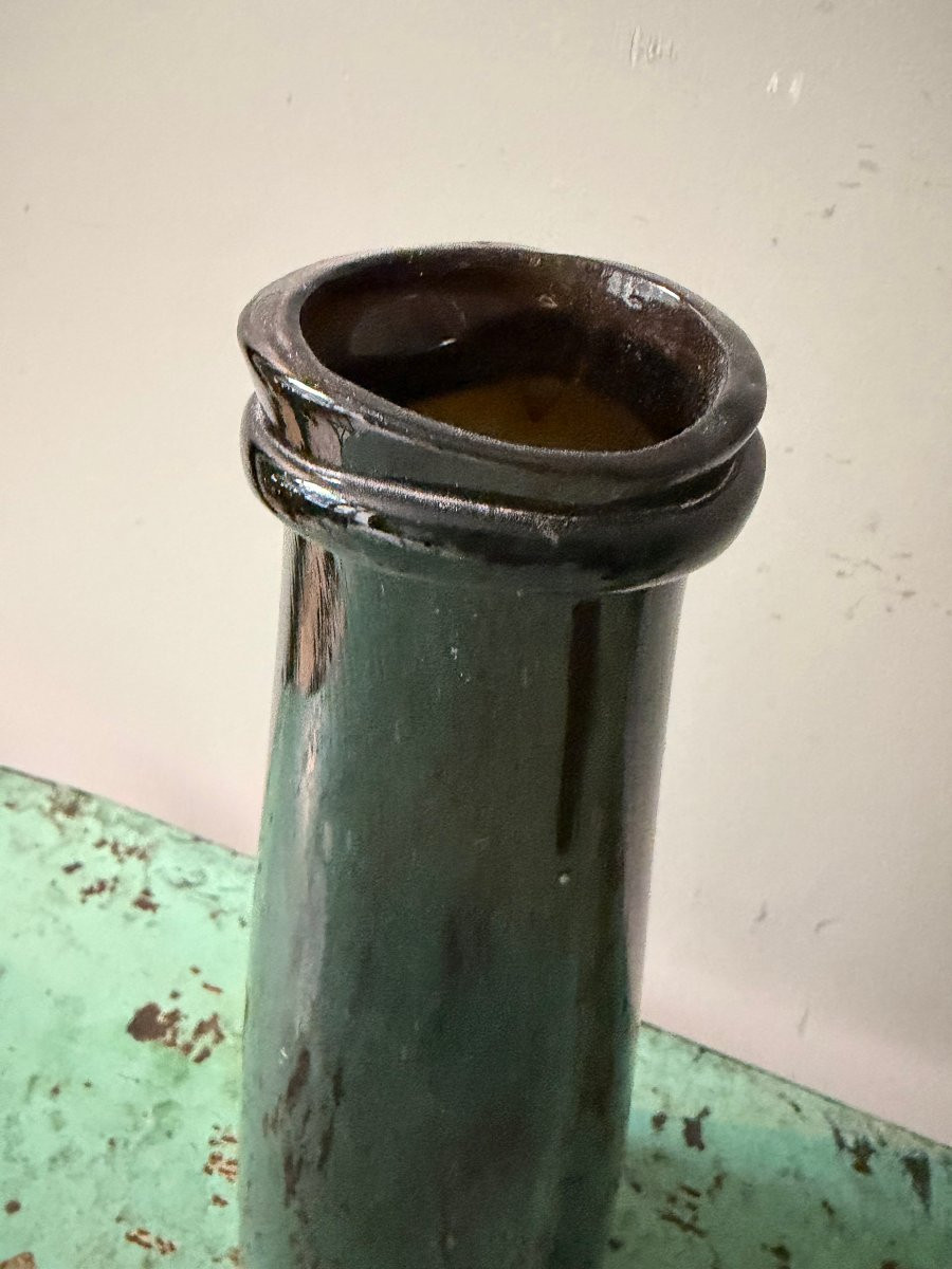 Deux bocaux à truffes en verre soufflé teinté - Fin du XVIIIe siècle 18e-photo-3