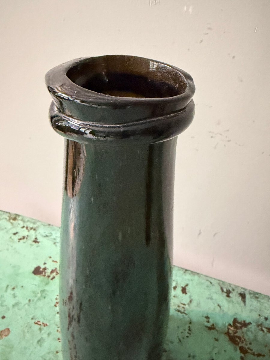 Deux bocaux à truffes en verre soufflé teinté - Fin du XVIIIe siècle 18e-photo-1
