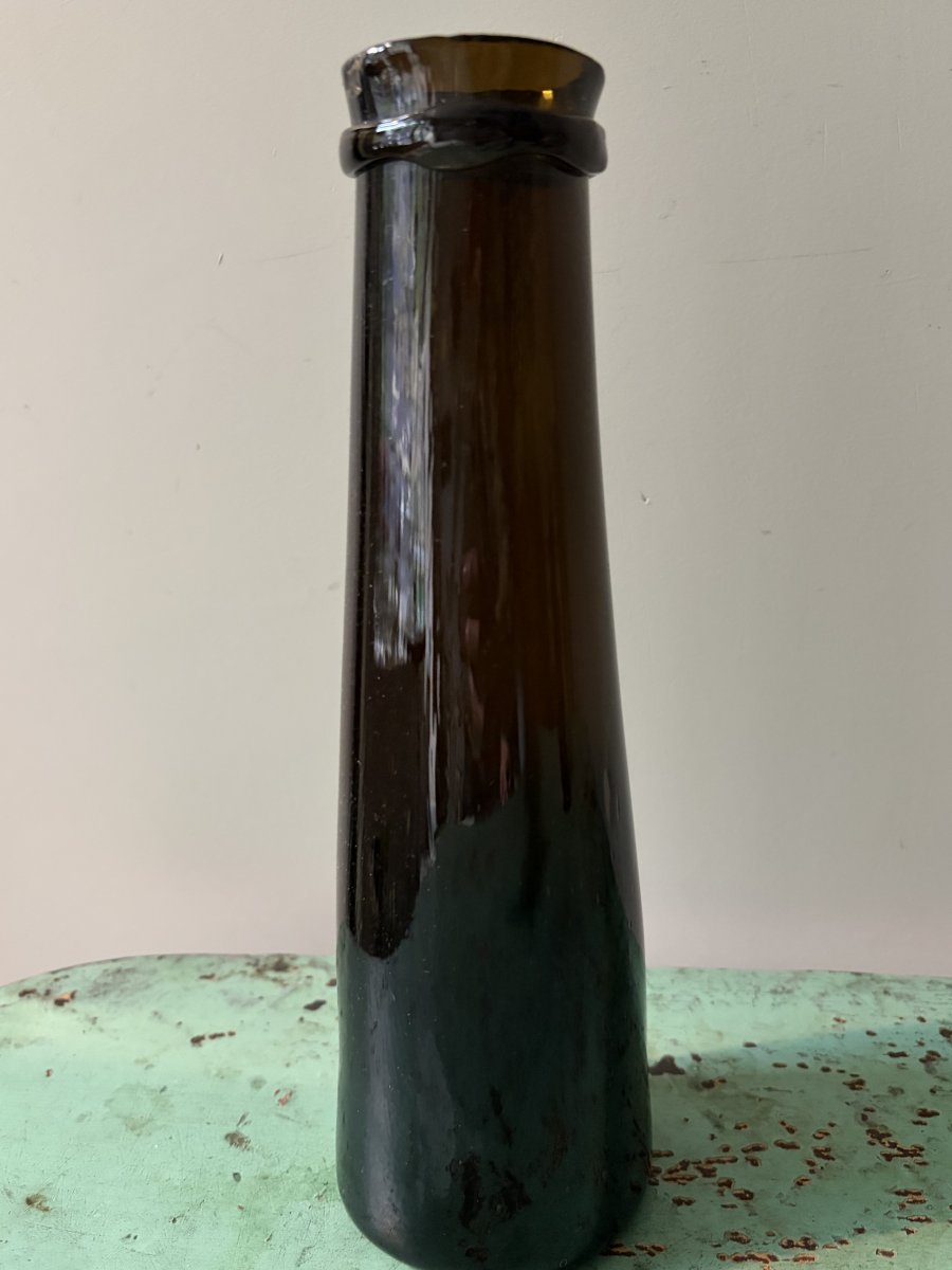 Deux bocaux à truffes en verre soufflé teinté - Fin du XVIIIe siècle 18e-photo-2
