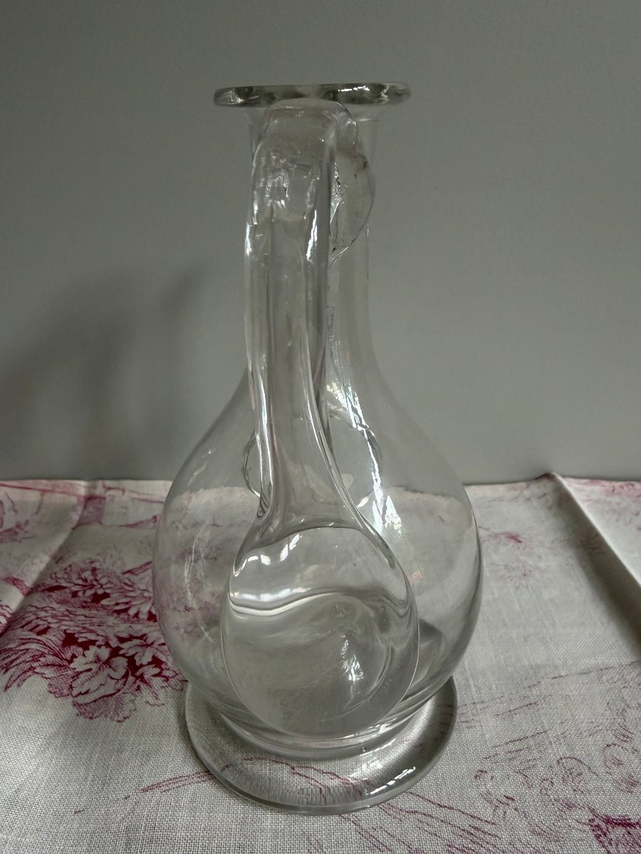 Huilier en verre soufflé incolore - Fin du XVIIIe siècle 18e-photo-4