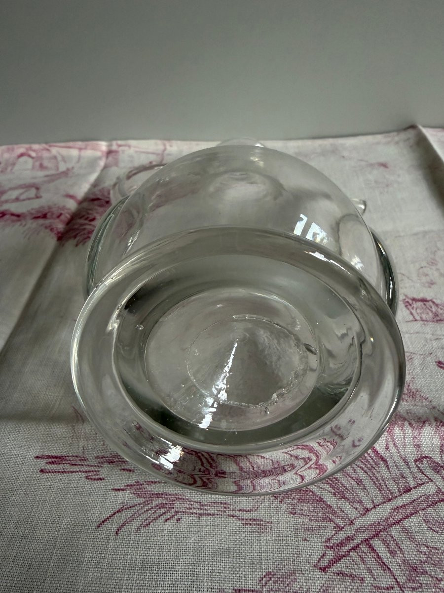 Huilier en verre soufflé incolore - Fin du XVIIIe siècle 18e-photo-2