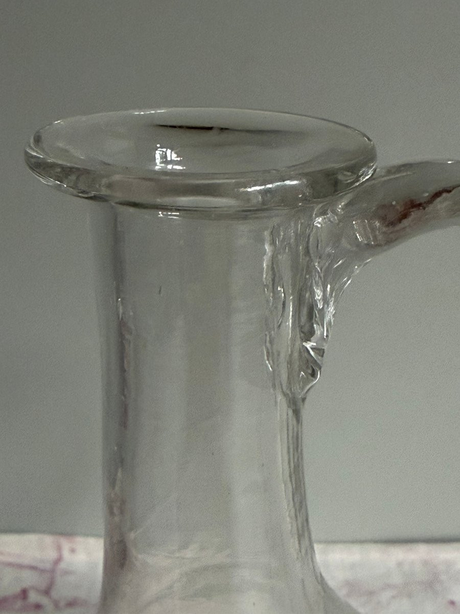 Huilier en verre soufflé incolore - Fin du XVIIIe siècle 18e-photo-6