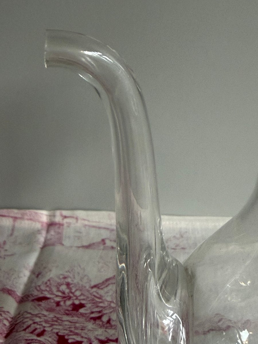 Huilier en verre soufflé incolore - Fin du XVIIIe siècle 18e-photo-7