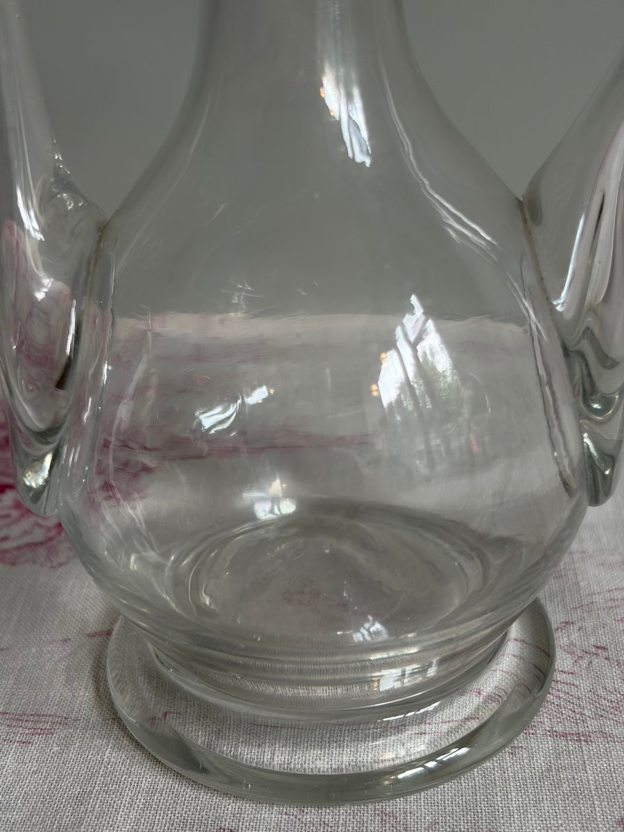 Huilier en verre soufflé incolore - Fin du XVIIIe siècle 18e-photo-8