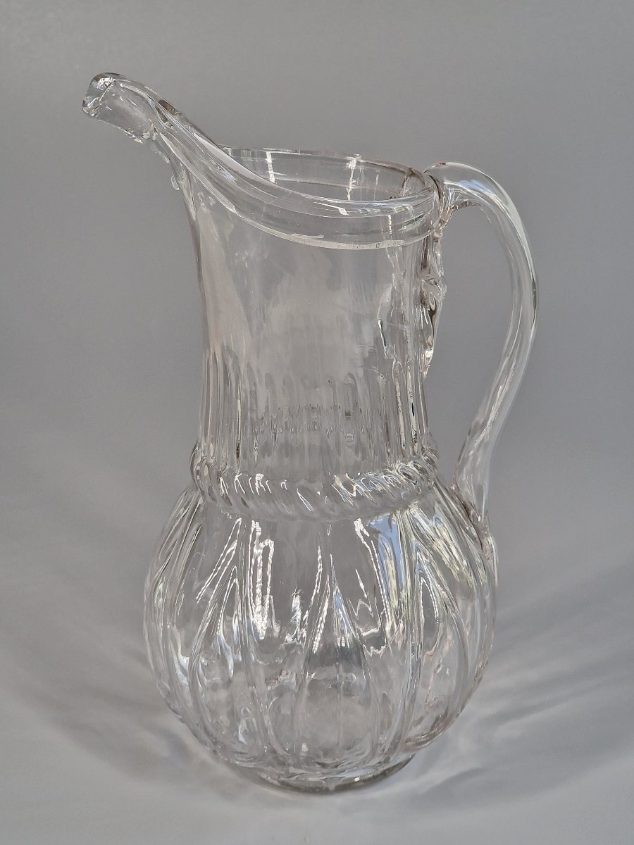 Normandy, Blown Glass Cider Pitcher - 19th Century -photo-2