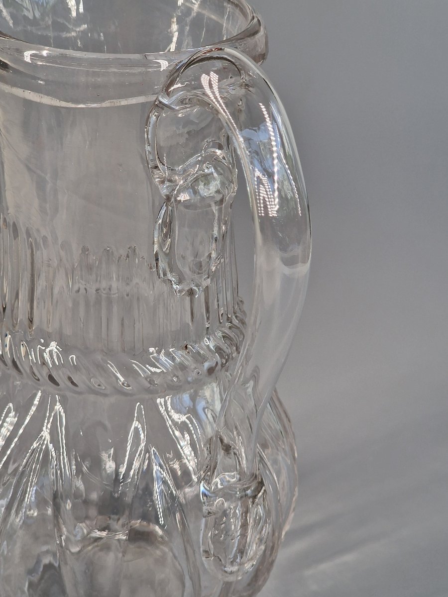 Normandy, Blown Glass Cider Pitcher - 19th Century -photo-4