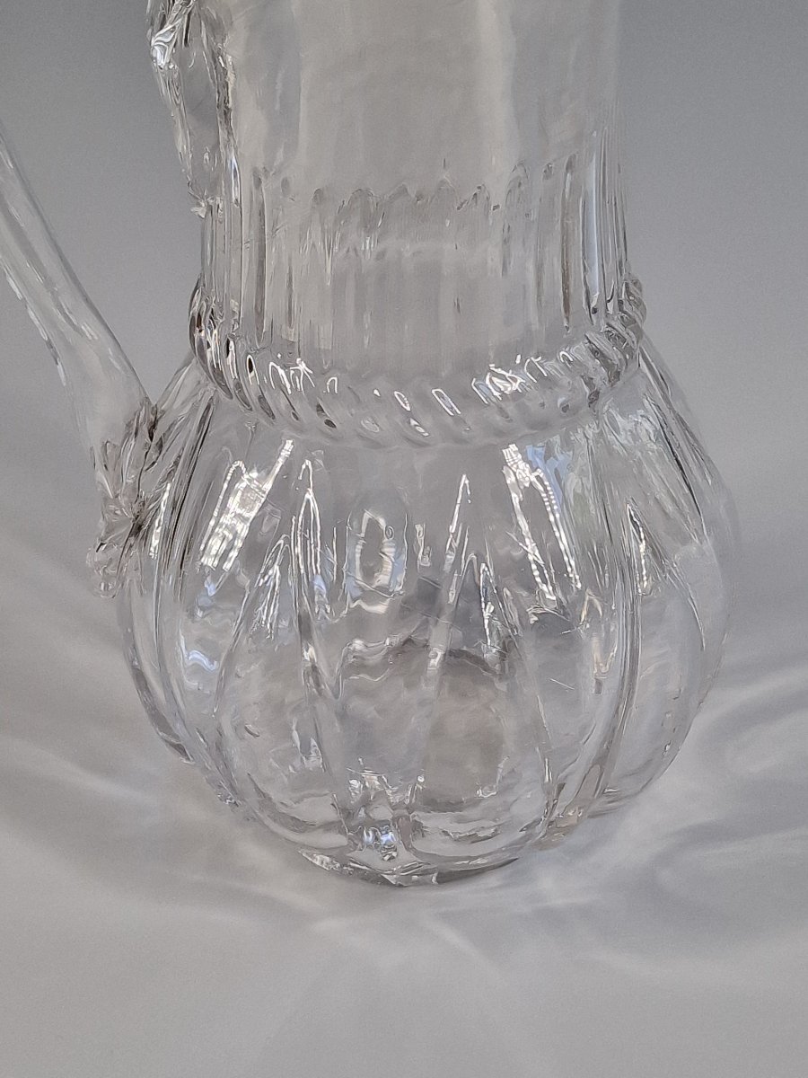 Normandy, Blown Glass Cider Pitcher - 19th Century -photo-5