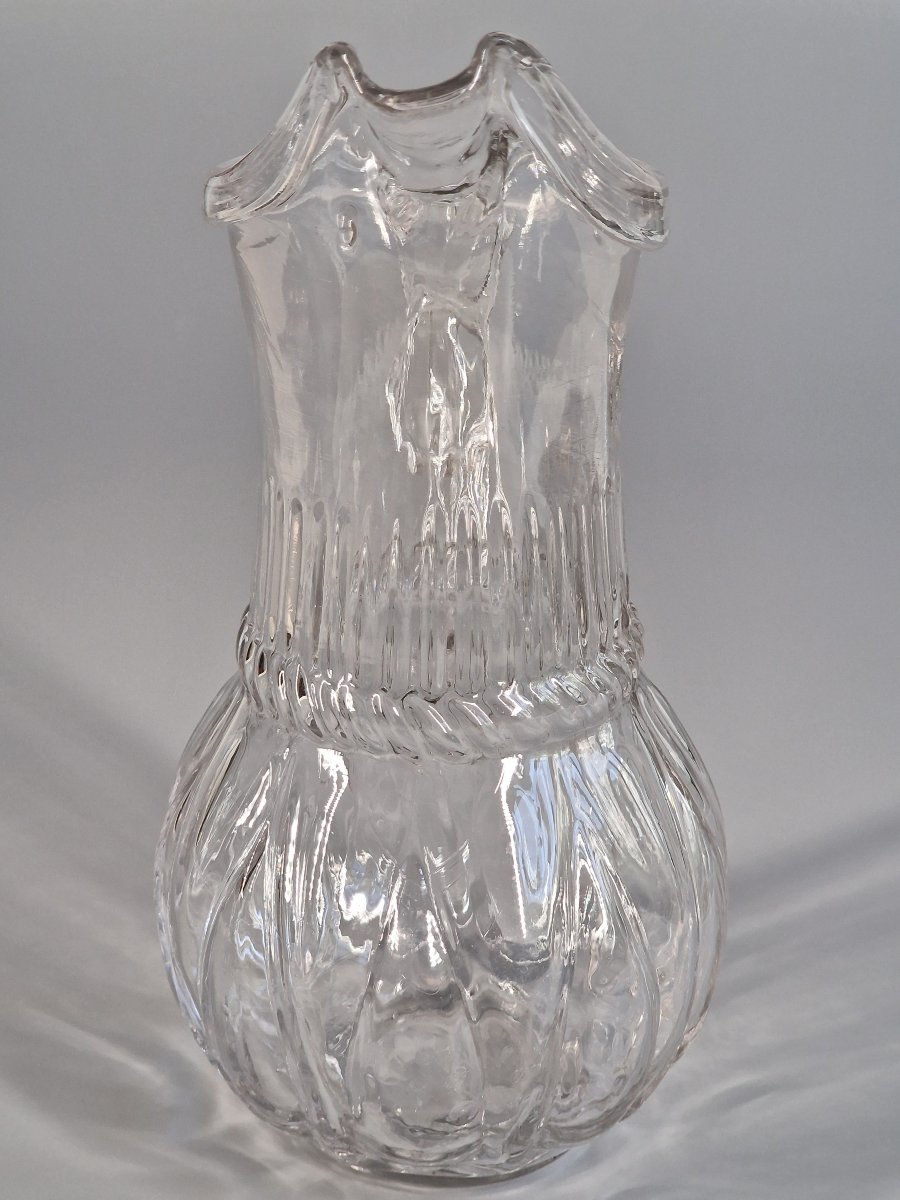 Normandy, Blown Glass Cider Pitcher - 19th Century -photo-8