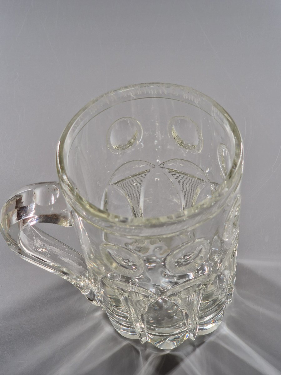 Molded, Cut Crystal Mug Engraved With A Commemorative Dedication – Poland, 19th Century-photo-5