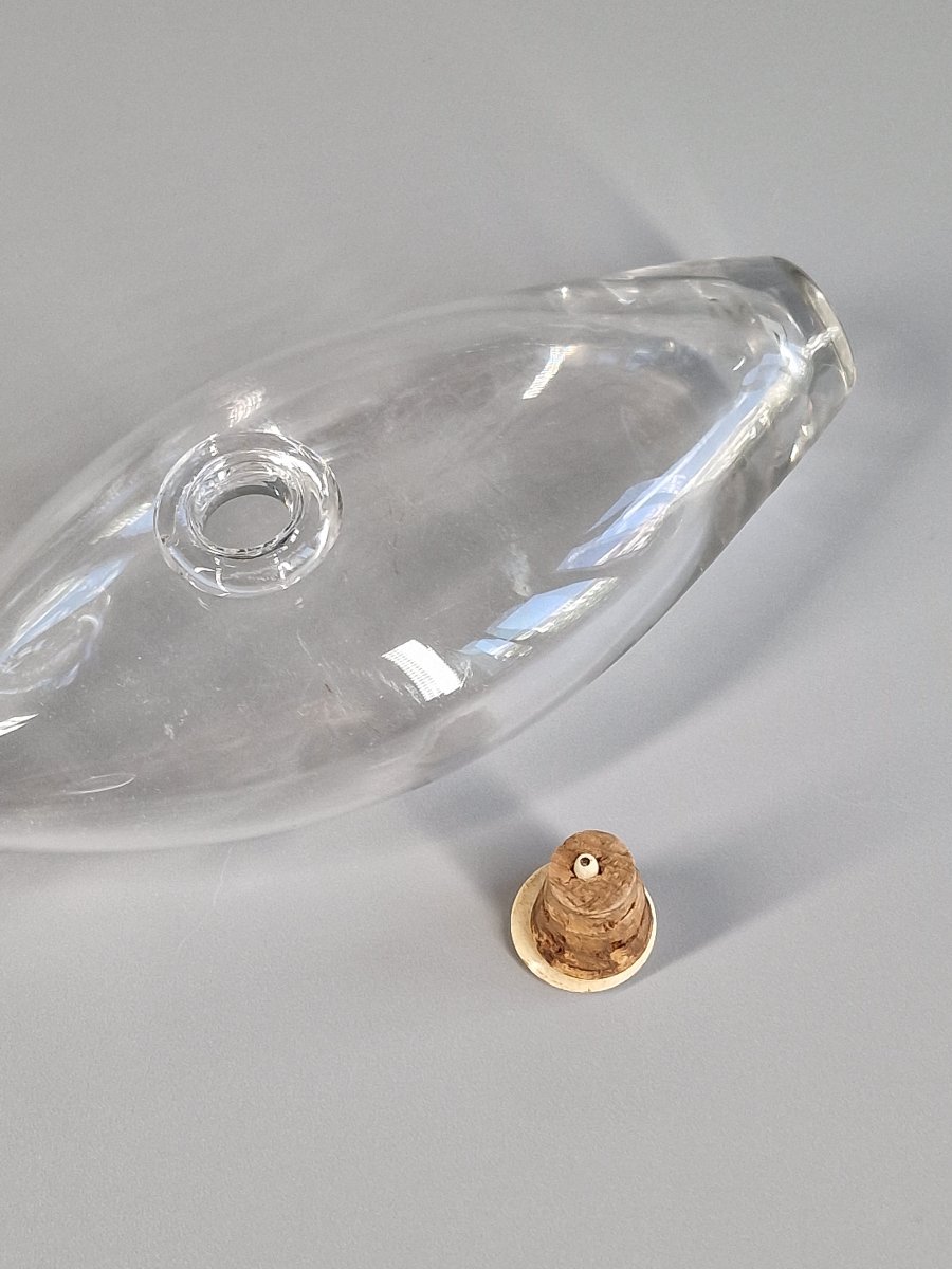 [Puériculture] Biberon en verre soufflé et bouchon en os – XIXe siècle-photo-4