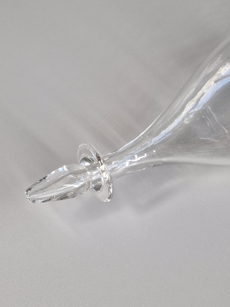 [Puériculture] Biberon en verre soufflé et bouchon en os – XIXe siècle-photo-1