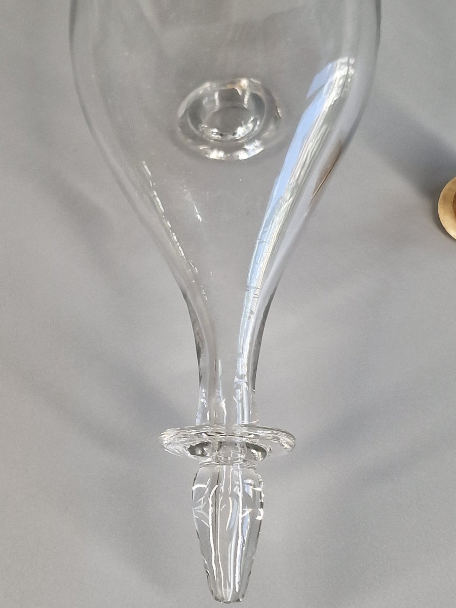 [Puériculture] Biberon en verre soufflé et bouchon en os – XIXe siècle-photo-2