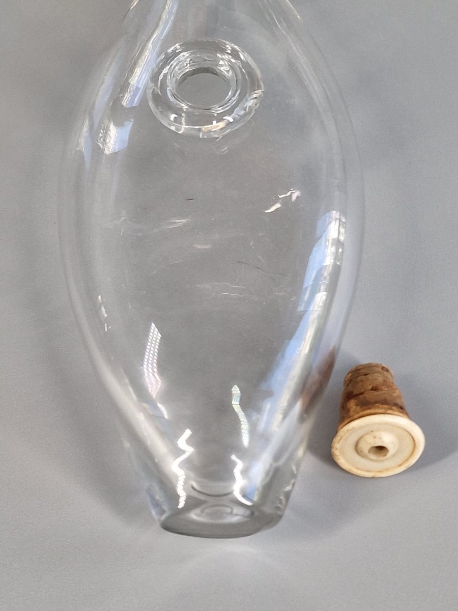 [Puériculture] Biberon en verre soufflé et bouchon en os – XIXe siècle-photo-3