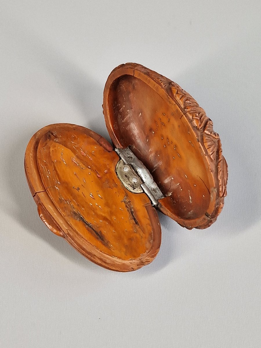Tabatière boîte à priser en corozo sculpté – XIXe siècle-photo-4