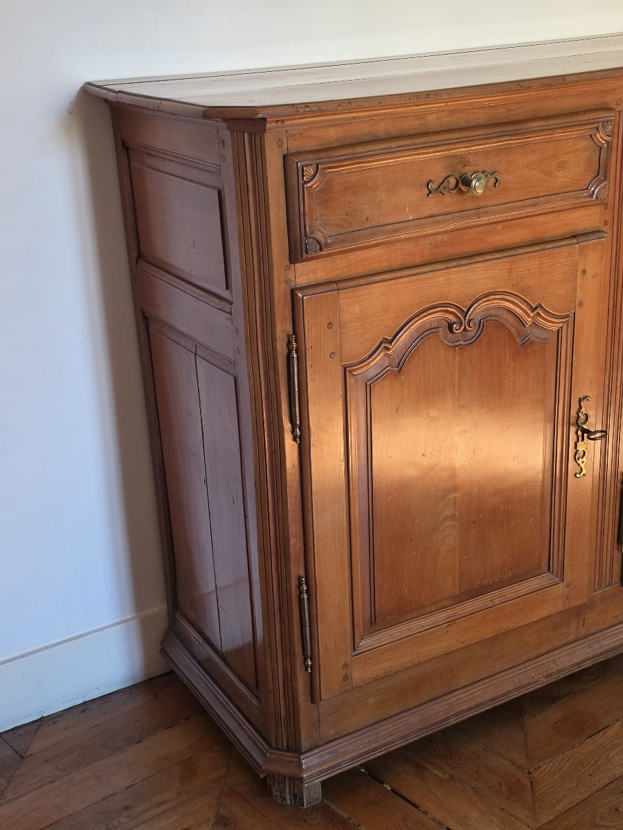 Buffet enfilade en merisier massif à belle patine – Époque Transition, XVIIIe siècle-photo-3