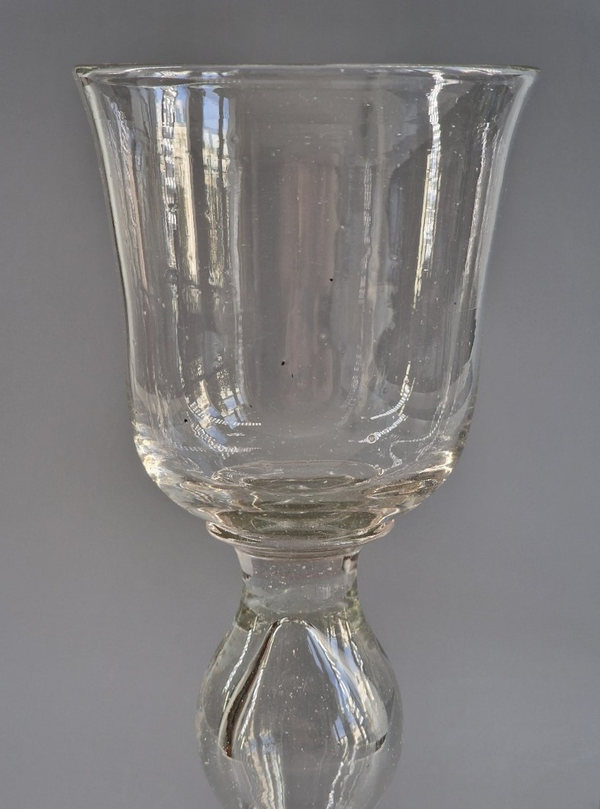 Blown-glass Chalice With A Baluster Stem And Bell-shaped Base, Late 18th Century-photo-7
