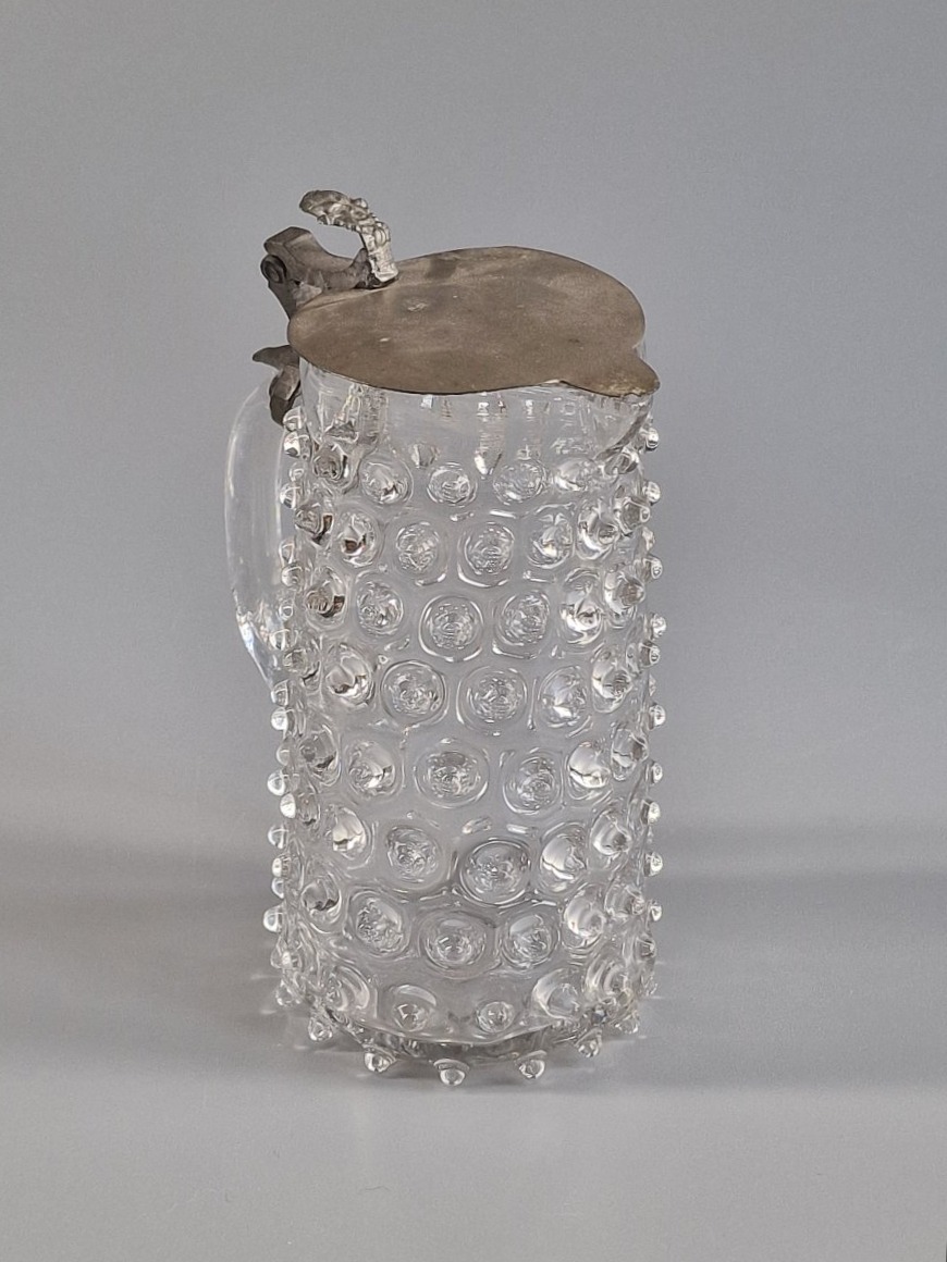 Studded Blown-glass Pitcher – Liège, Late 18th Century-photo-8