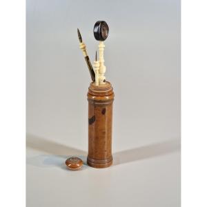 Loupe d'entomologiste en buis - XIXème siècle