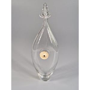 [baby Care] Blown-glass Baby Bottle With A Bone Stopper – 19th Century