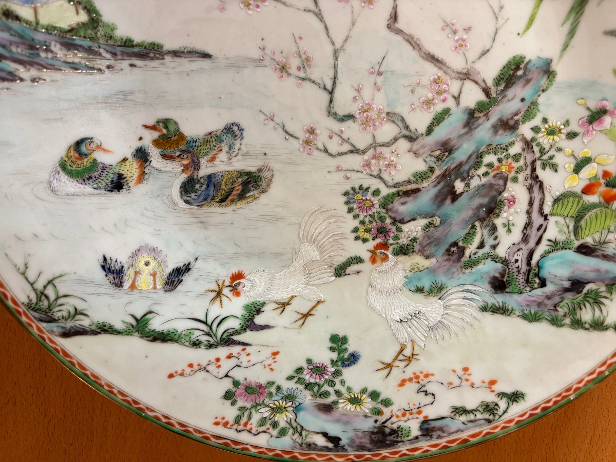 Plat en porcelaine de Chine XVIIIème siècle -photo-3