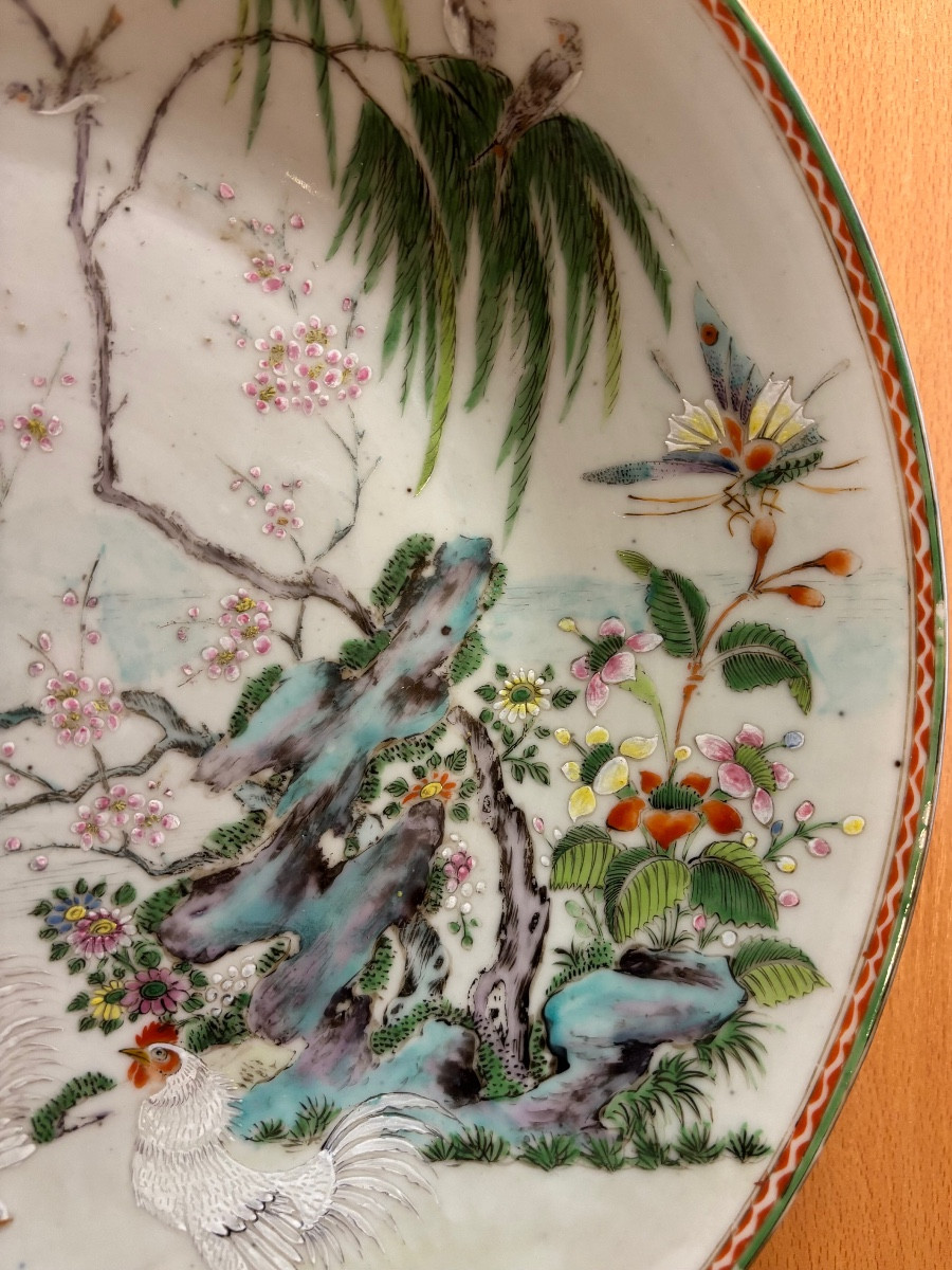 Plat en porcelaine de Chine XVIIIème siècle -photo-4