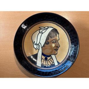 Assiette HB Quimper Odetta